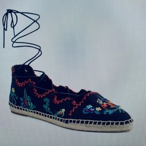 Tory Burch Sonoma embroidered flat